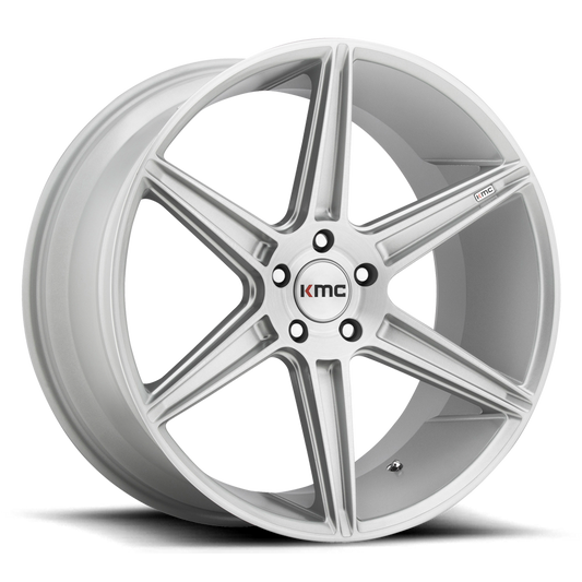 KM711 20X10.5 5X112 BRUSHED SLV 35MM