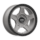 KM721 16X7 5X4.5 S-GRAY BLK LP 15MM
