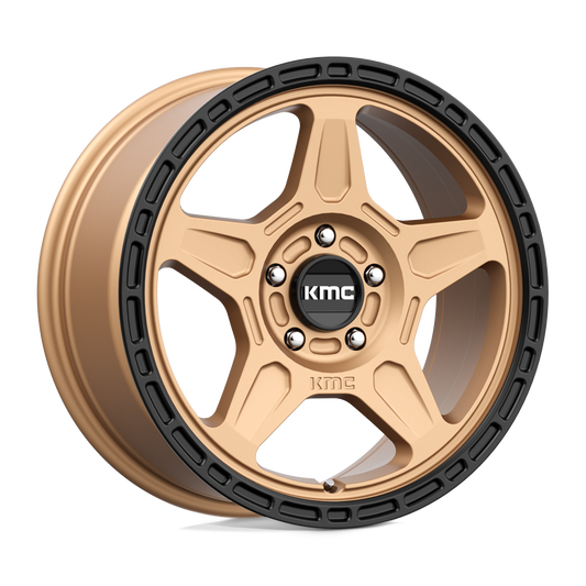 KM721 17X8 5X4.5 M-BRZ BLK LP 38MM