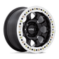 KM237 17X8.5 5X5.0 S-BLK-MACH-RG 0MM