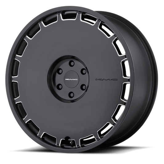 KM689 22X9 BLANK S-BLK MILL 38MM (108-155)