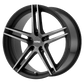 KM703 19X9.5 5X112 S-BLK TITAN FACE 45MM