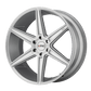 KM712 20X9 6X4.5 BRUSHED SLV 30MM