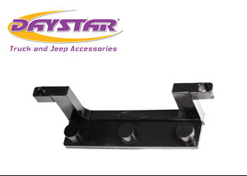 License Plate Bracket for Roller Fairlead Isolator Black Daystar