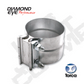 Exhaust Clamp 2 Inch 304 Stainless Steel Torca Lap-Joint Clamp Diamond Eye
