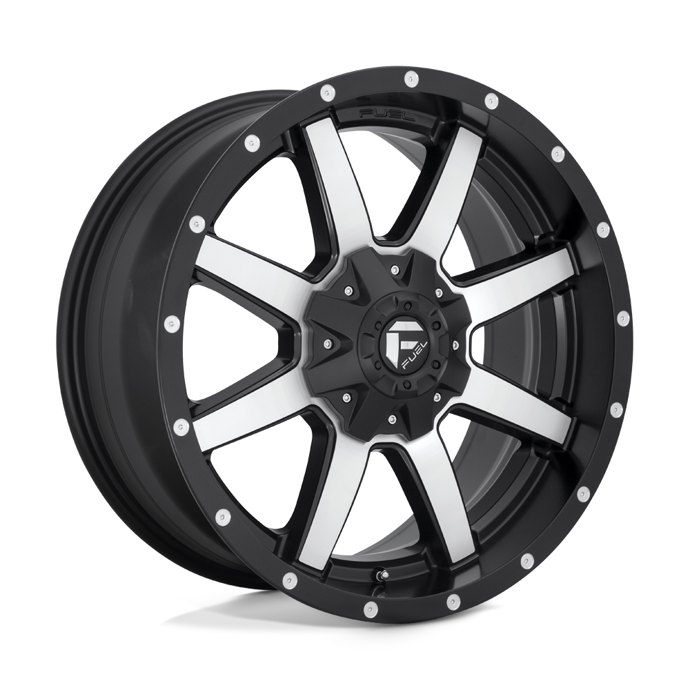 D537 17X9 5X4.5/5.0 MT-BLK-MACH -12MM