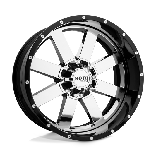 MO200 22X12 5X5.0/5.5 CHR G-BLK MILL LP -44MM