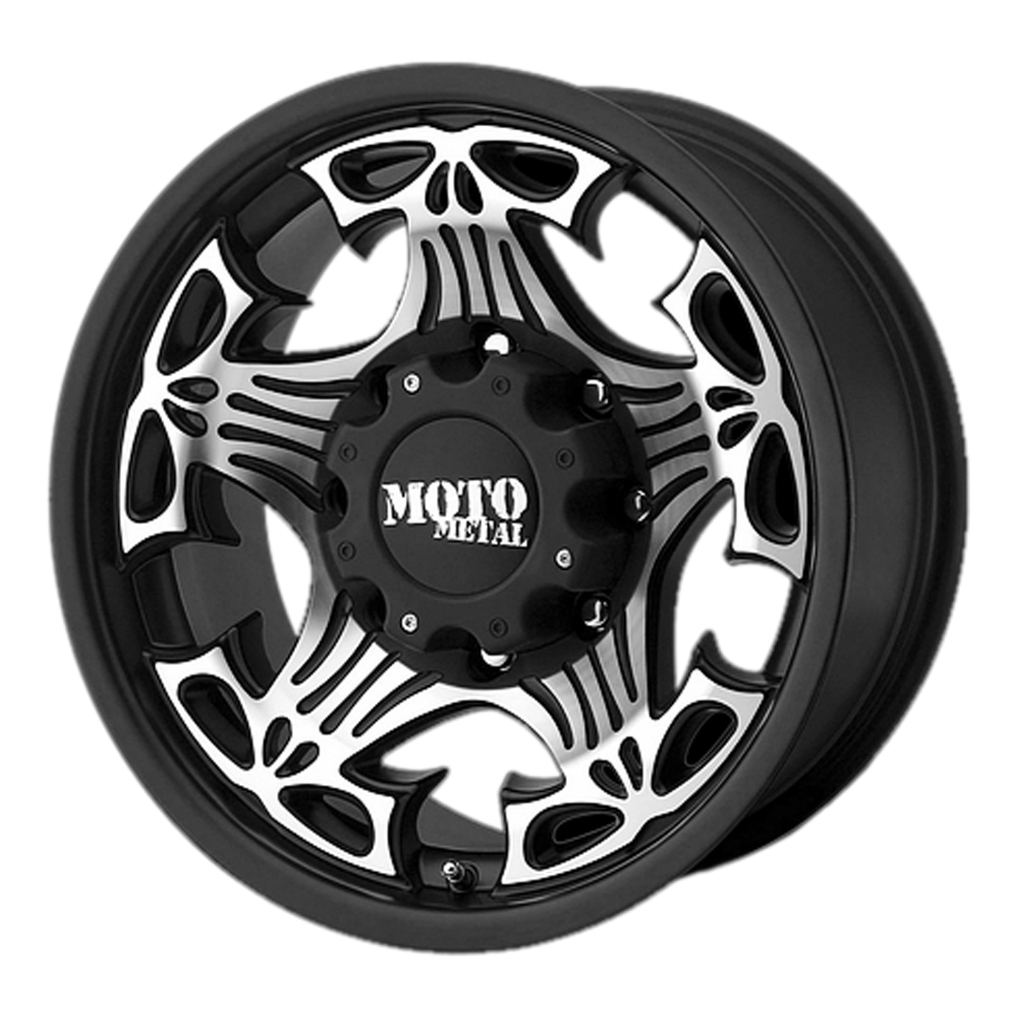 MO909 20X9 8X6.5 G-BLK MACH -12MM