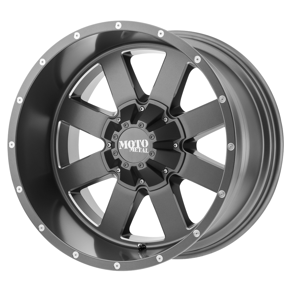 MO962 17X10 8X170 S-GRY MILL -24MM