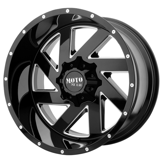 MO988 22X12 5X5.0/5.5 G-BLK MILL -44MM