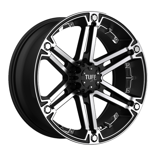 TUT01 17X8 6X5.5 F-BLK MACH-FC -13MM