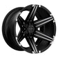 TUT12 22X10 6X5.5 S-BLK MILLED -25MM