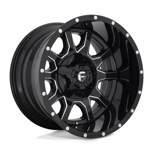 D627 20X12 8X6.5 GL-BLK-MIL -43MM
