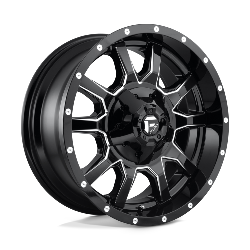 D627 20X9 8X6.5 GL-BLK-MIL 20MM