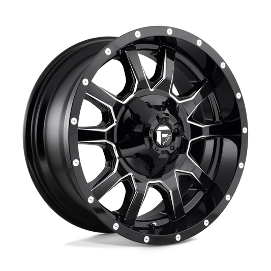 D627 20X9 8X6.5 GL-BLK-MIL 20MM