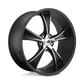 VN805 20X10 5X120 S-BLK MACH 38MM