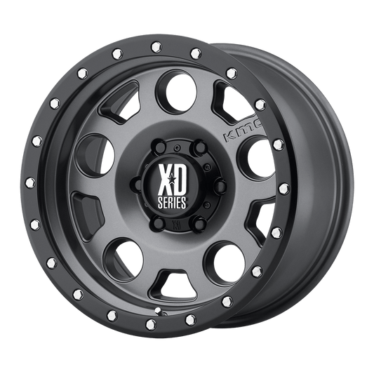 XD126 20X9 8X6.5 M-GRY BLK-RING 18MM