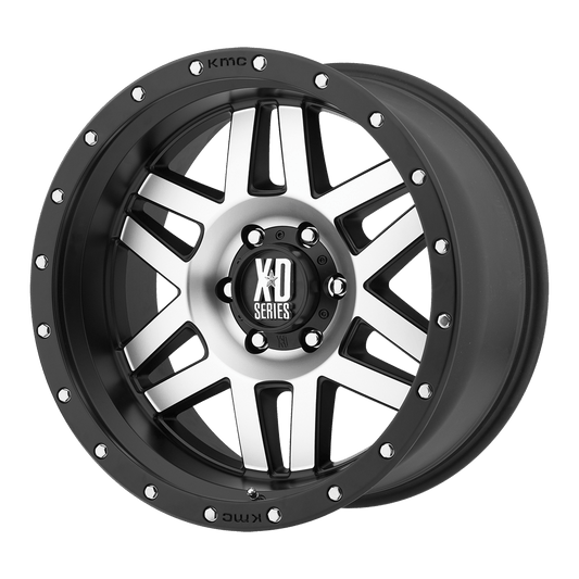 XD128 17X9 6X5.5 MACH BLK-RING -12MM