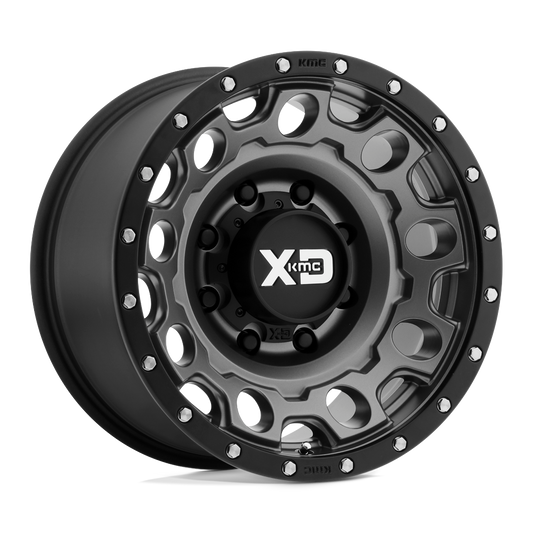 XD129 17X9 8X6.5 M-GRY BLK-RING -12MM