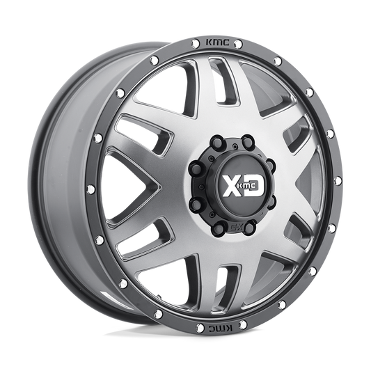 XD130 20X8.25 8X6.5 M-GRY BLK-RING 127MM