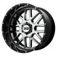 XD201 20X10 8X6.5 CHR BLK MILL LP -18MM