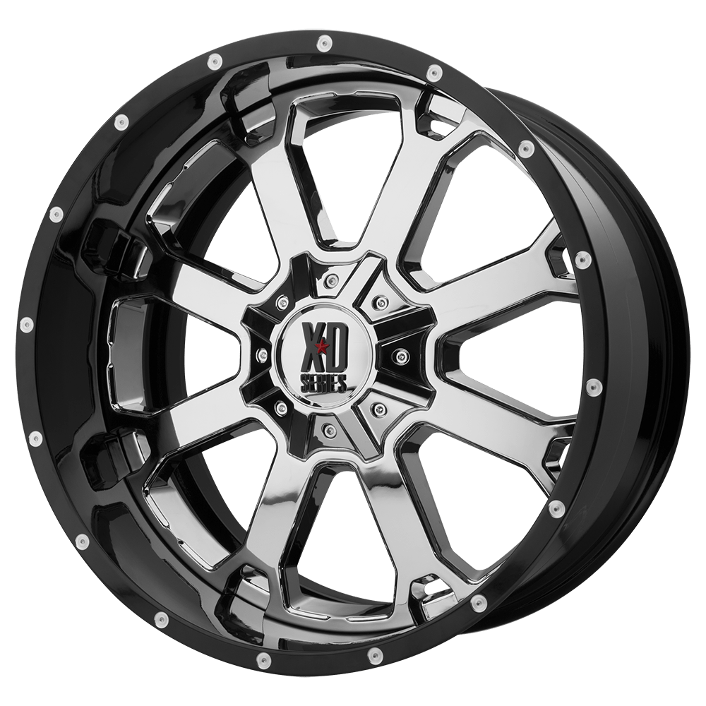 XD202 20X10 5X5.0/5.5 CHR BLK MILL LP -18MM