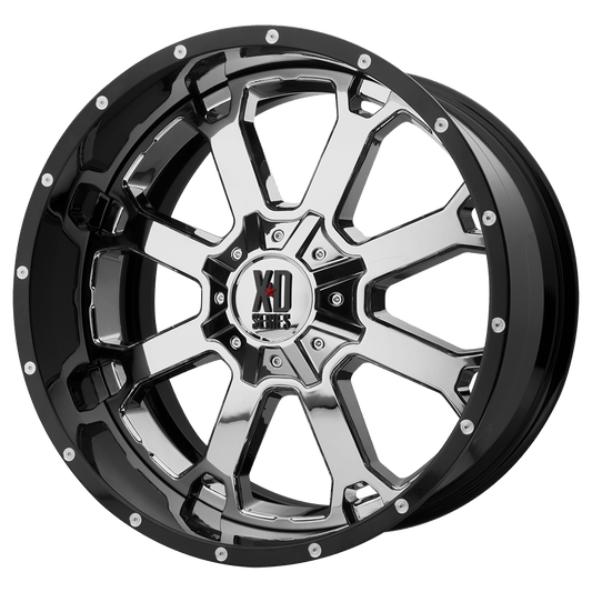 XD202 20X10 5X5.0/5.5 CHR BLK MILL LP -18MM