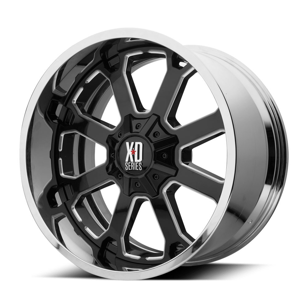 XD202 20X10 6X135 BLK MILL CHR LP -18MM