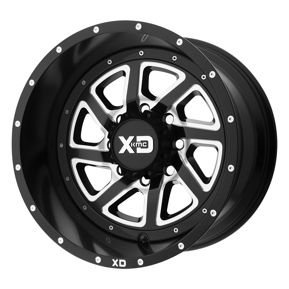 XD833 20X9 8X6.5 S-BLK MILL REV-RG 18MM