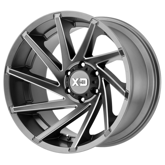 XD834 20X12 8X6.5 S-GRY MILL -44MM