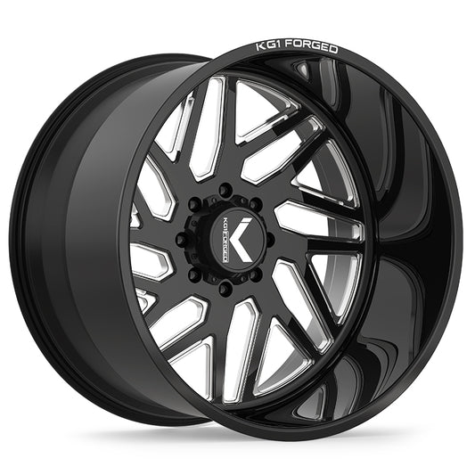 YAZ-N 28X14 6X139.7 ET -76 CB 78.1 GLOSS BLACK MILLED