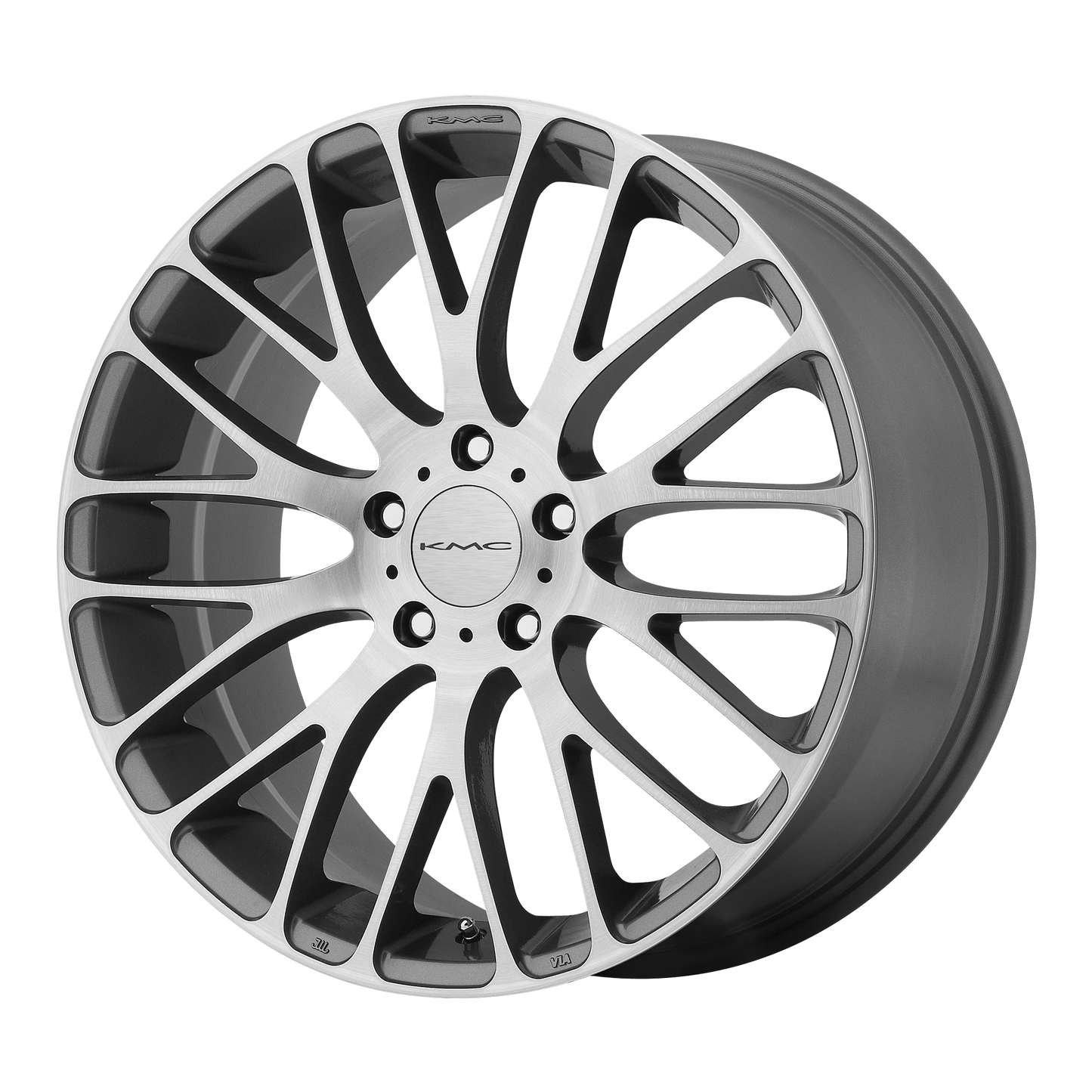 KM693 17X7 5X4.25 P-GRAY BRUSHED 45MM