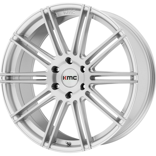 KM707 24X9.5 6X5.5 BRUSHED SLV 30MM