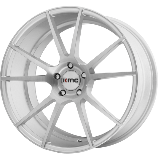 KM709 20X10 5X4.5 BRUSHED SLV 40MM