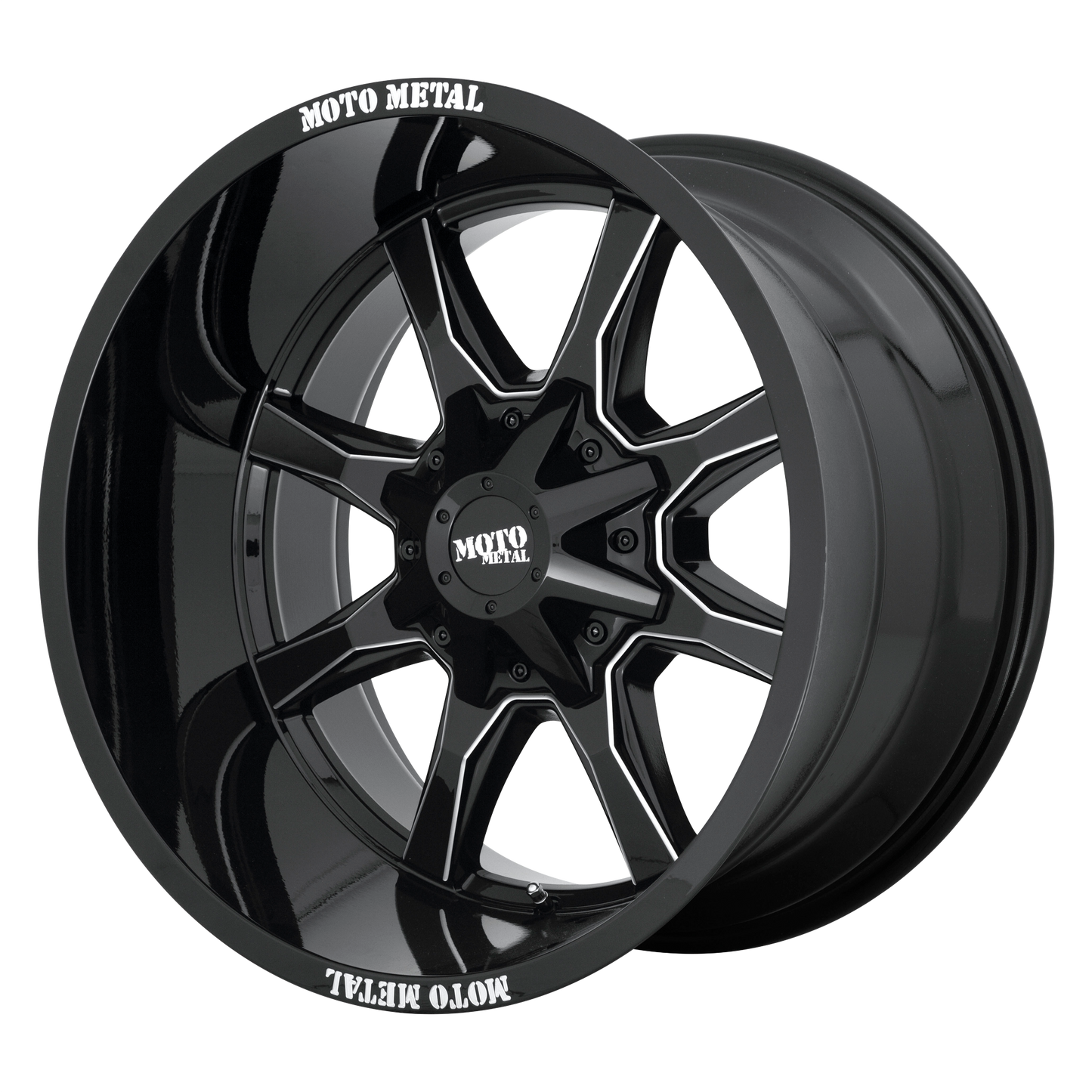 MO970 18X10 8X170 G-BLK MILL SPK -24MM