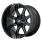 MO970 18X10 5X5.0/5.5 G-BLK MILL SPK -24MM
