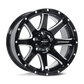PXA76 17X9 5X5.0 G-BLK MILL -6MM
