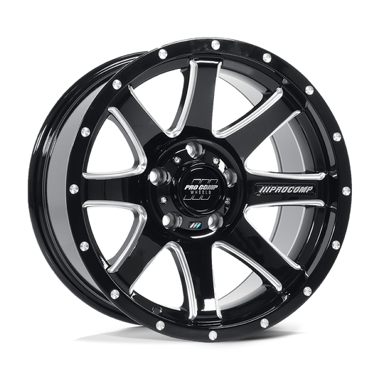 PXA76 17X9 5X5.0 G-BLK MILL -6MM