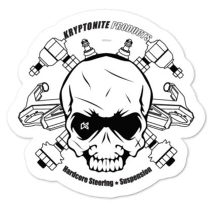 KRYPTONITE ANGRY SKULL STICKER