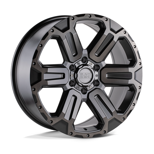 BRWKA 17X8.5 6X5.5 M-GNMTL-BRSH 12MM